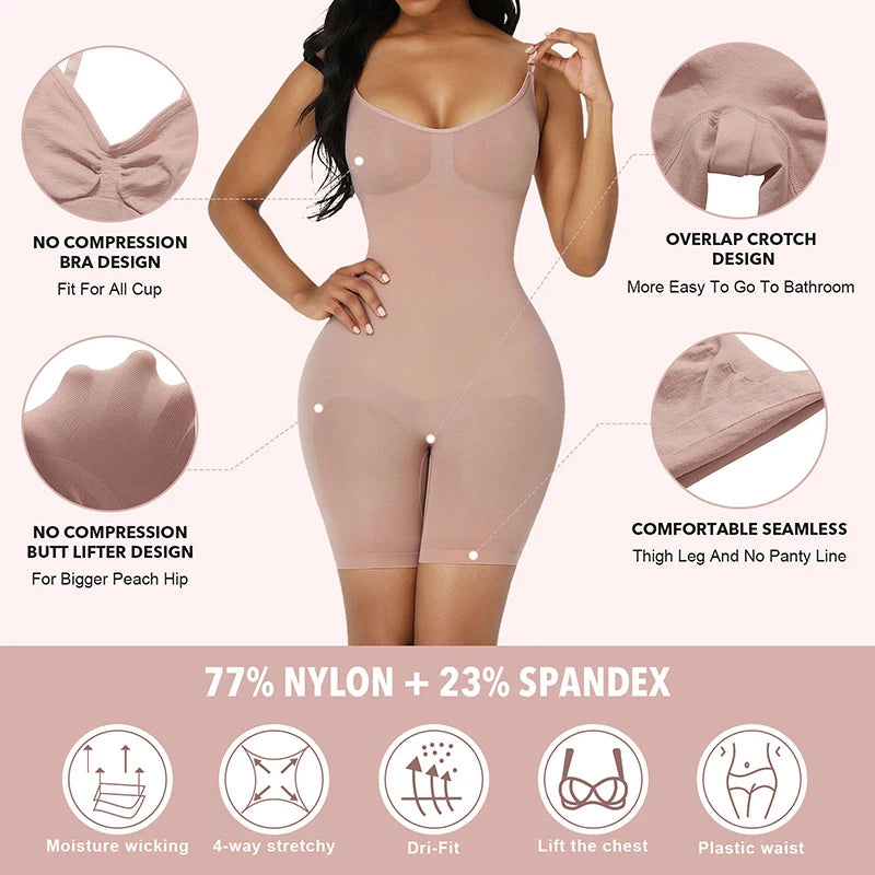 BLINKY Women Seamless Bodysuit Push Up Corset Waist Trainer Trimmer Butt Lifter Body Shaper Slimming Shapewear Tummy Control Underwear