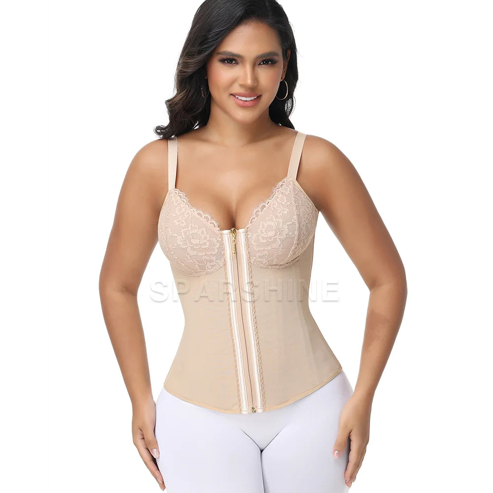 BLINKY Waist Trainer for Women Tummy Control Bodysuit Colombian Fajas Girdle Corset for Instant Slimming Body Shaper for Back Support