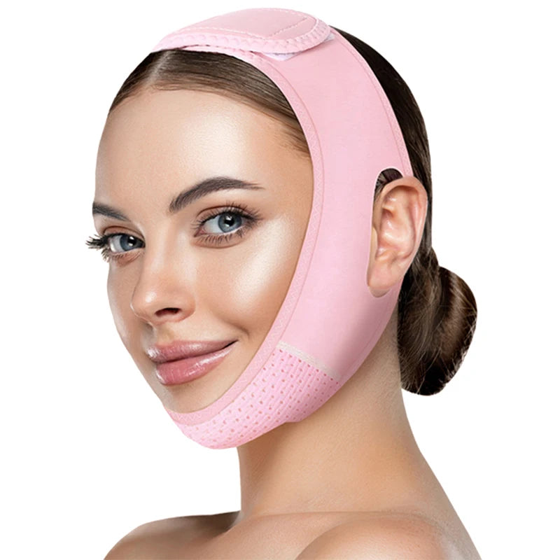 BLINKY Reusable Face Strap, V Line Mask, Double Chin Reducer, Chin Up Patch, Chin Strap, V Shaped Belt, V Shaped Face Mask for Sagging