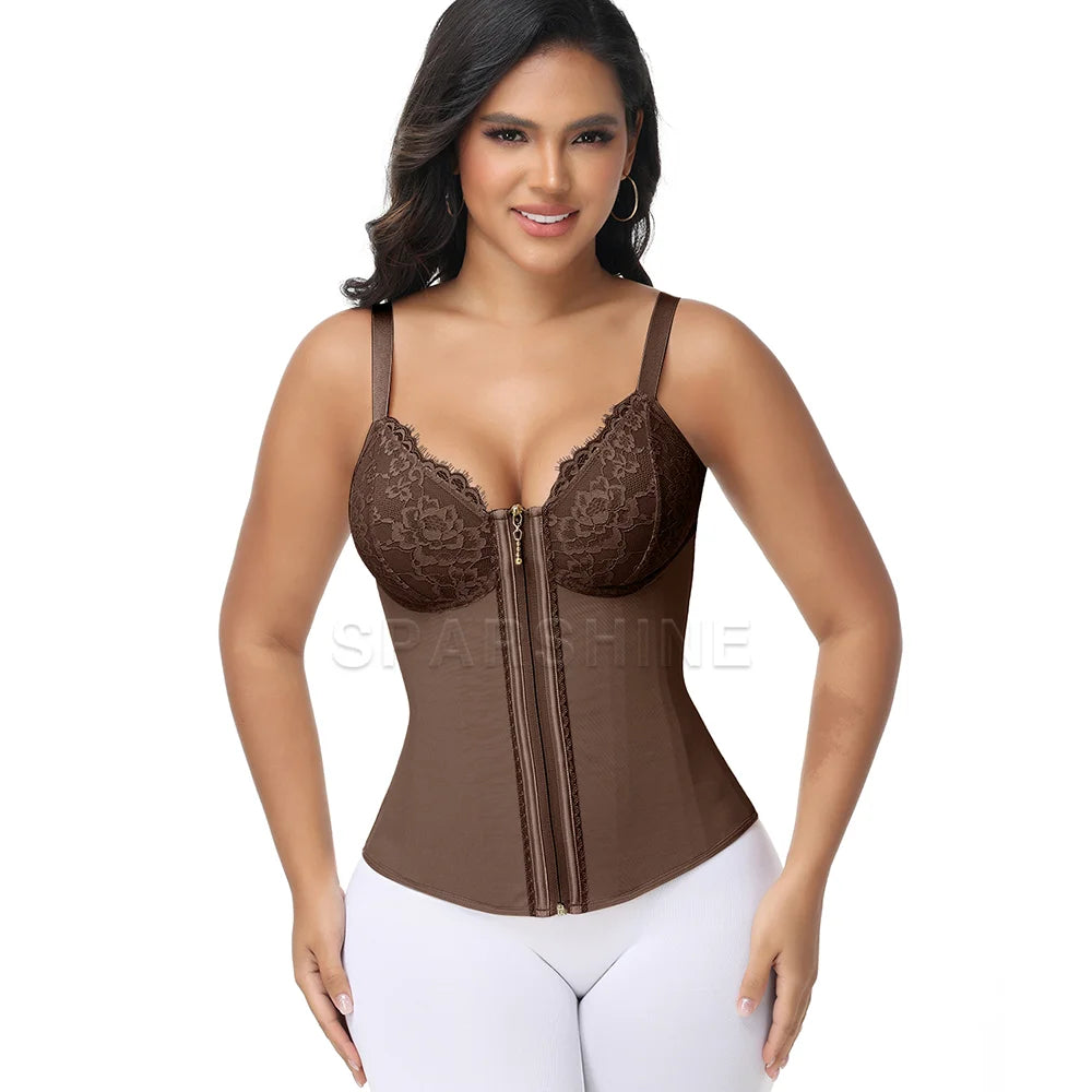 BLINKY Waist Trainer for Women Tummy Control Bodysuit Colombian Fajas Girdle Corset for Instant Slimming Body Shaper for Back Support