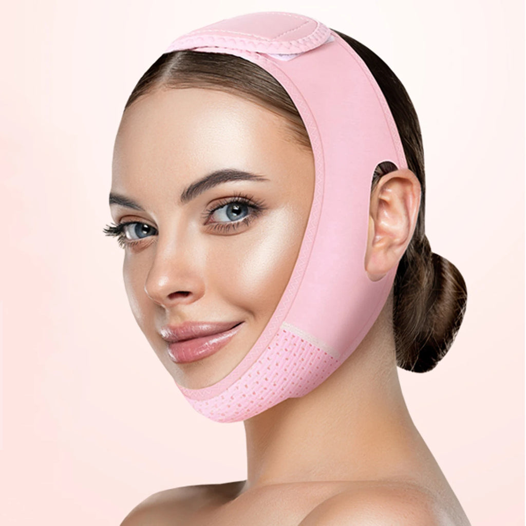 BLINKY Reusable Face Strap, V Line Mask, Double Chin Reducer, Chin Up Patch, Chin Strap, V Shaped Belt, V Shaped Face Mask for Sagging