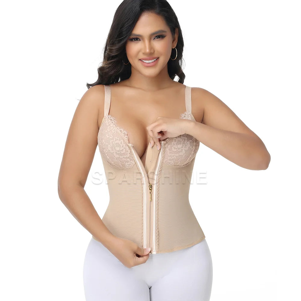 BLINKY Waist Trainer for Women Tummy Control Bodysuit Colombian Fajas Girdle Corset for Instant Slimming Body Shaper for Back Support